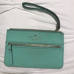 Kate Spade Mint Wristlet